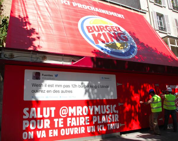 Burger King street marketing