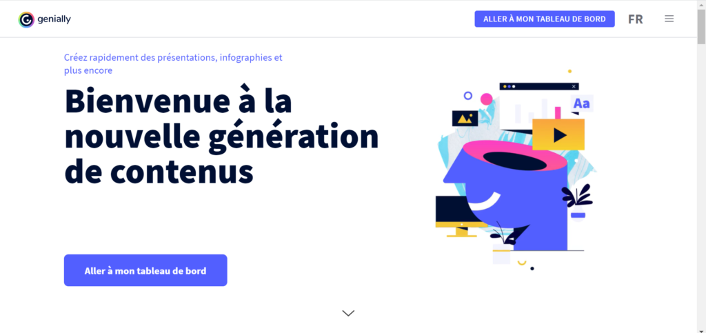 page d'accueil genially