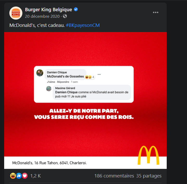Burger King et sa rivalité avec MacDonald's