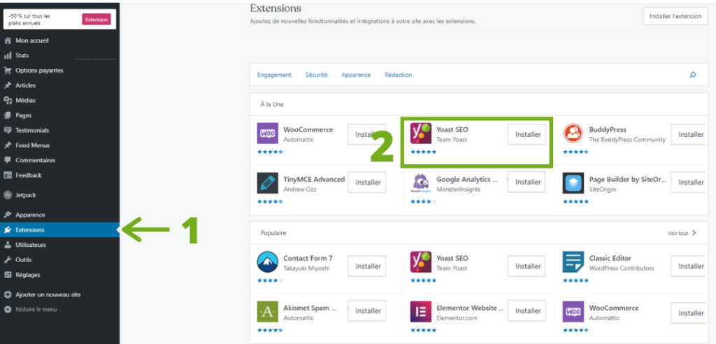 installer Yoast SEO
