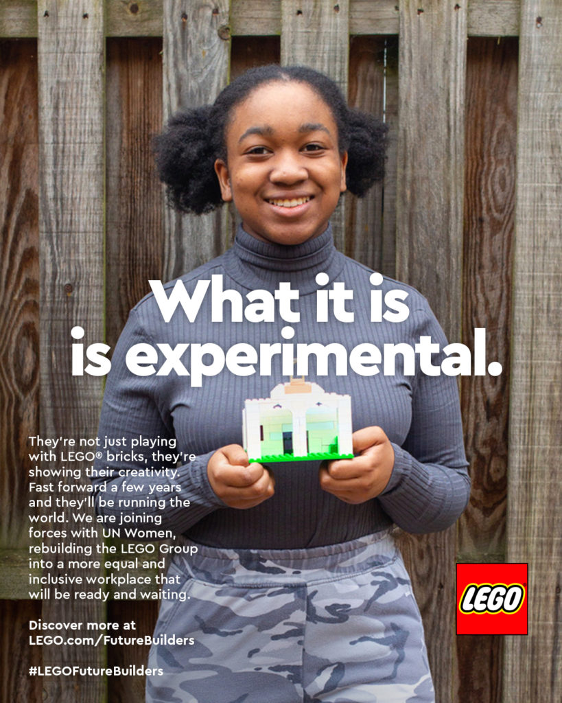 Réédition: Affiches de la campagne publicitaire « What is beautiful » de Lego pour la journée de la femme
