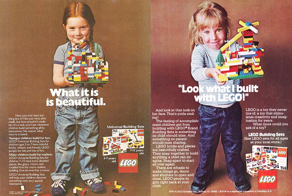 Affiches de la campagne publicitaire « What is beautiful » de Lego pour la journée de la femme