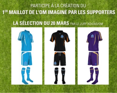 marketing participatif OM et Adidas