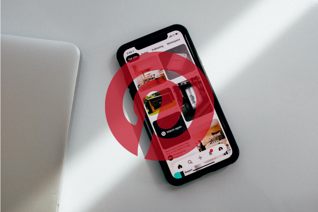 Photo de téléphone. Comment Utiliser Pinterest.