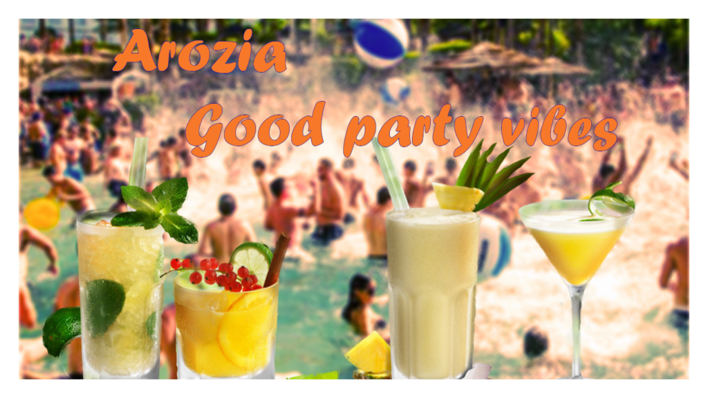 Exemple de visuel pour le rhum fictif Arozia