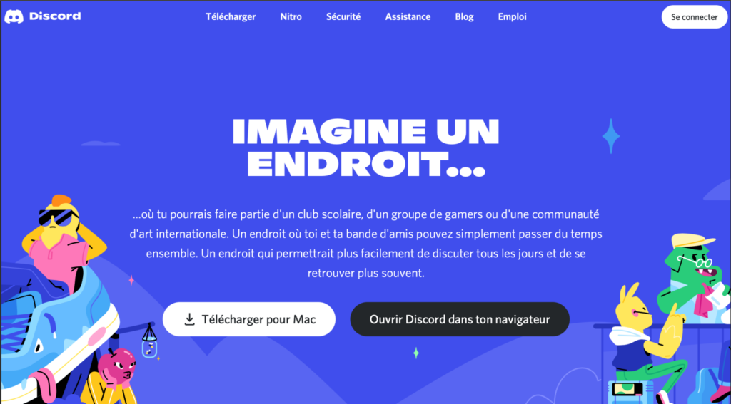 Discord - un endroit de rencontre - illustration